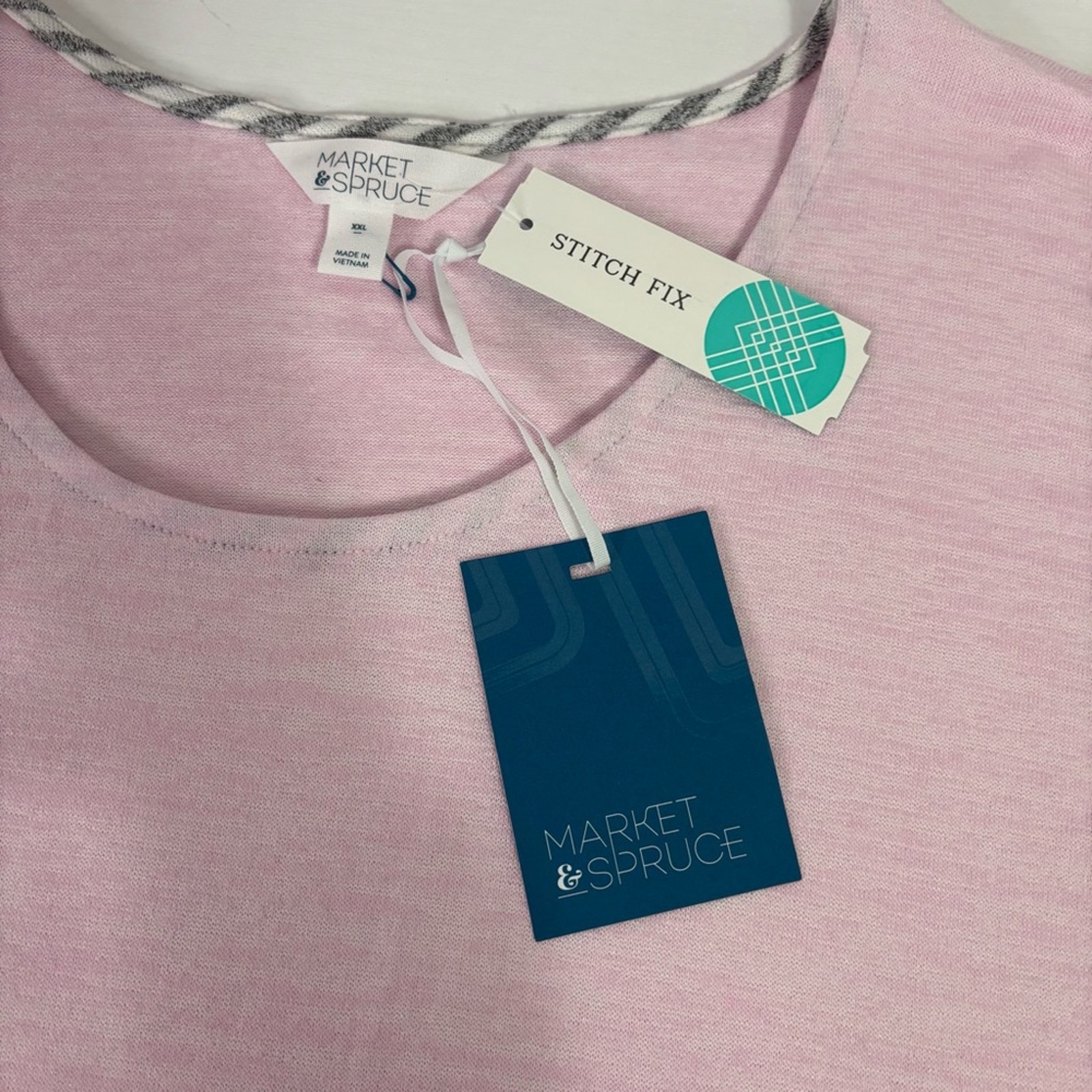 Nwt Market & Spruce Light Pink Light Weight Tunic Top Size Xxl Xx0969 — image 4 of 8